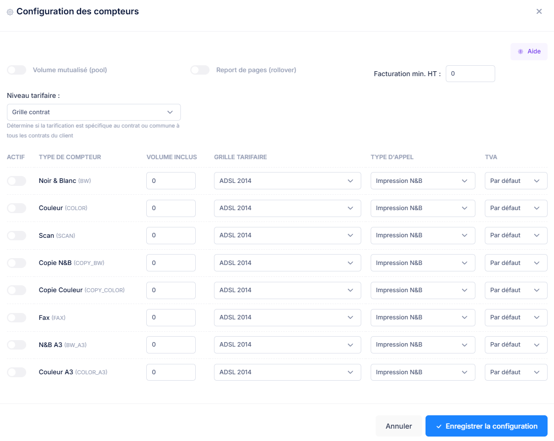 Module Bureautique MPS xcelere - Vue d'ensemble de la gestion des impressions
